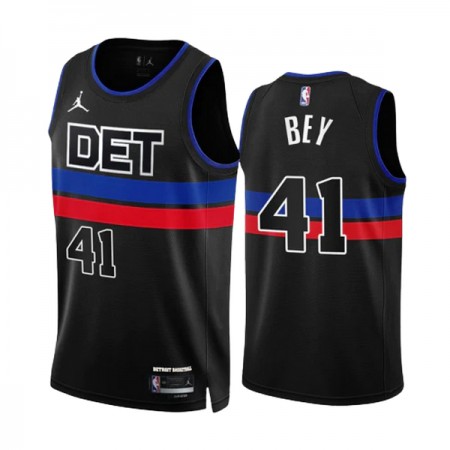 Dres Detroit Pistons Saddiq Bey 41 Jordan 2022-23 Statement Edition Crno Swingman
